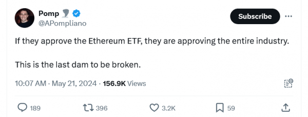 &laquo;Зима закончилась&raquo; &mdash; бычий настрой возвращается в связи с ожиданием Ether ETF