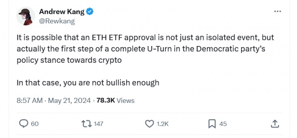 &laquo;Зима закончилась&raquo; &mdash; бычий настрой возвращается в связи с ожиданием Ether ETF