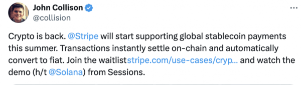 Coinbase и платежный процессор Stripe заключили партнерство для внедрения новых технологий