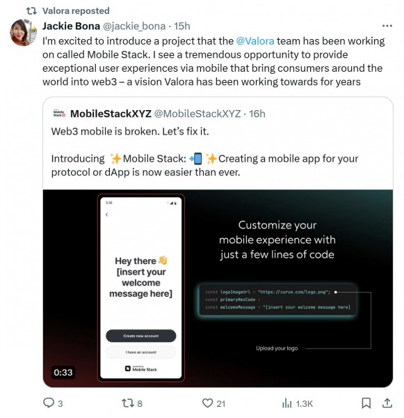 Valora запускает панель запуска Web3 Mobile Stack для iOS и Android