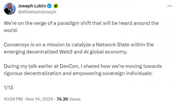 Consensys противостоит регуляторному &laquo;газлайтингу&raquo; с помощью новой платформы суверенитета