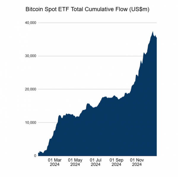 Биткоин-ETF BlackRock превзойдет конкурентов по чистому притоку в 2024 году
