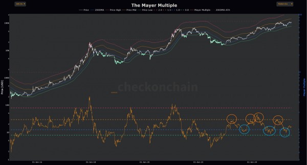 $96 000 или 144 000 долларов? Биткоин Mayer Несколько диаграмм представленных вариантов ценовой ценовой