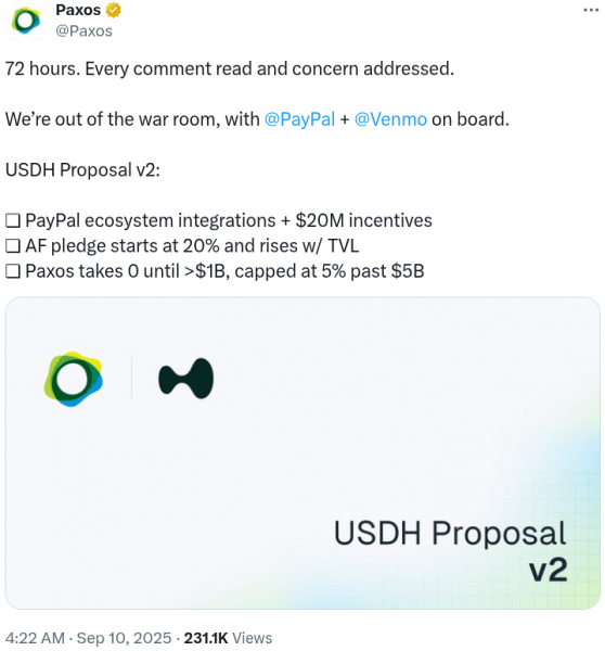Paxos сотрудничает с PayPal за предложение Hyperledger USDH
