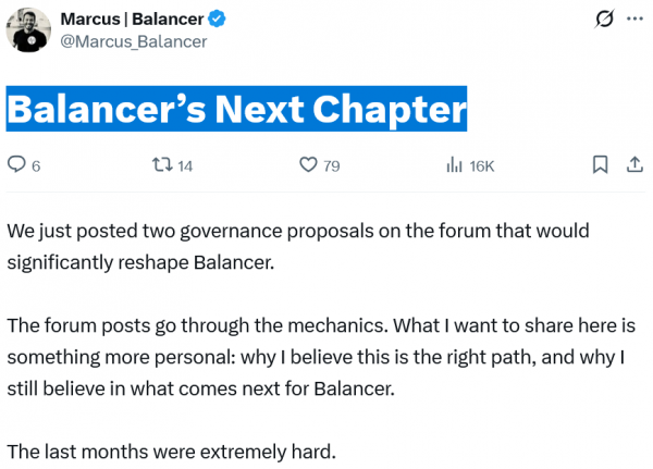 Balancer Labs закрывается, протокол продолжается