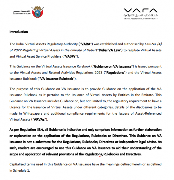 VARA Дубая разъясняет правила выпуска токенов для стейблкоинов и RWA