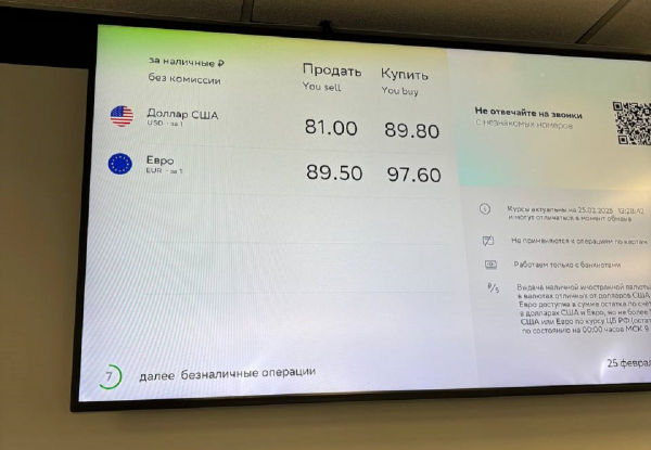 
                    Доллар ниже ₽86: что происходит в обменниках Москвы 25 февраля

                