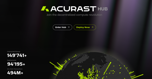 Acurast собирает 11 миллионов долларов на использование телефонов для конфиденциальных вычислений